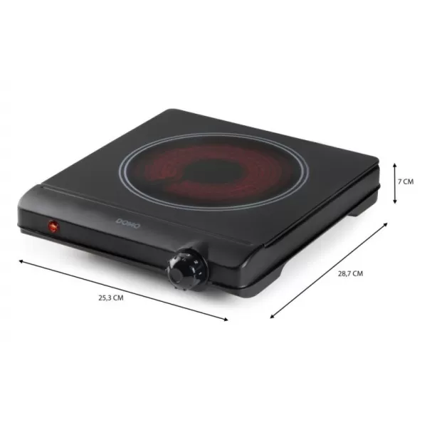 Sklokeramický jednoplotýnkový vařič DOMO DO30111KP