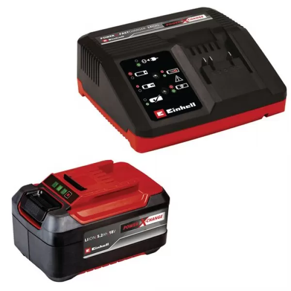 PXC startovací sada 5,2Ah & 4A Fastcharger Einhell 4512114