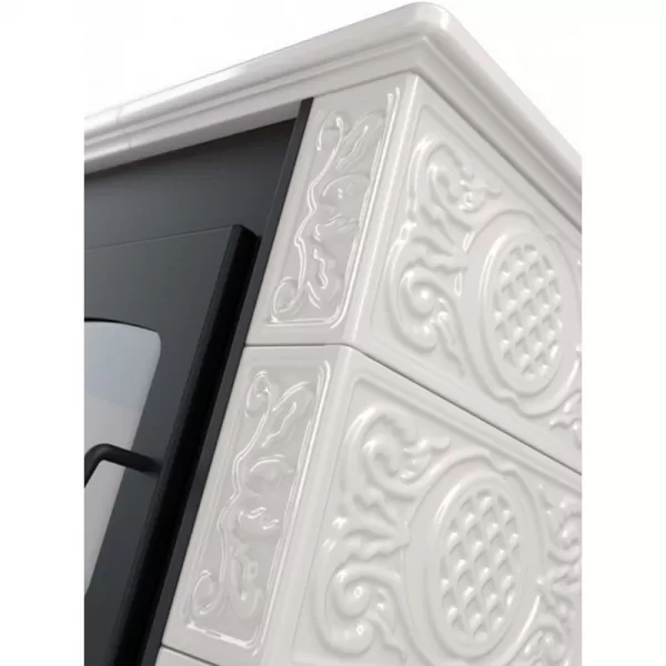 Kachlová kamna FLAMINGO BALI, kachle bílá Flamingo HSF44-001