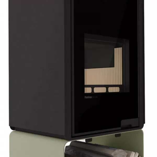 Krbová kamna FLAMINGO DELUXE PENTAI, olivová Flamingo HSF42-024