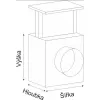 Filtr k ventilátoru / do rozvodů teplého vzduchu 150 mm HSF18-127