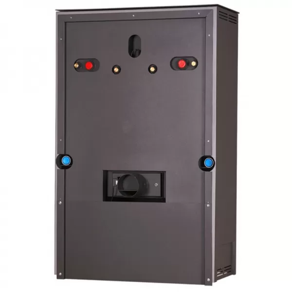 Krbová kamna AQUAFLAM 25 s výměníkem - krémová, základní regulace Flamingo HSF29-033