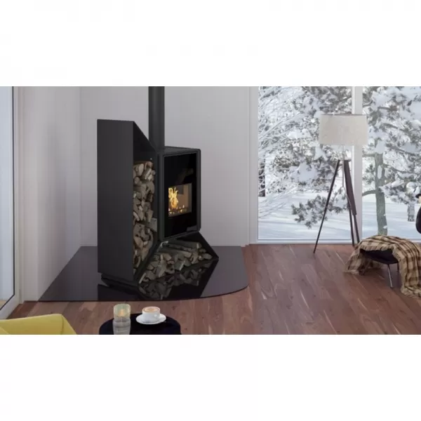 Krbová kamna FLAMINGO DELUXE KAMPA pravá, šedá Flamingo HSF42-018