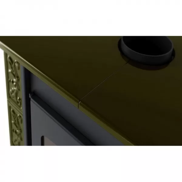 Kachlová kamna FLAMINGO BALI, kachle zelená Flamingo HSF44-006