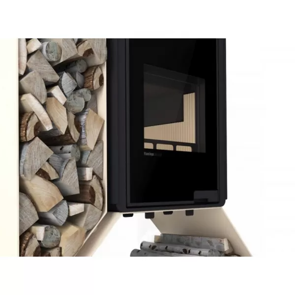 Krbová kamna FLAMINGO DELUXE KAMPA levá, krémová Flamingo HSF42-010