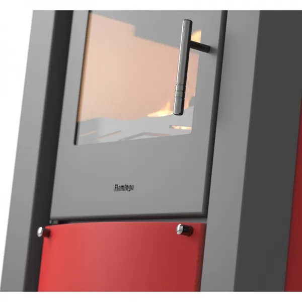 Krbová kamna FLAMINGO AMOS červená Flamingo HSF02-029