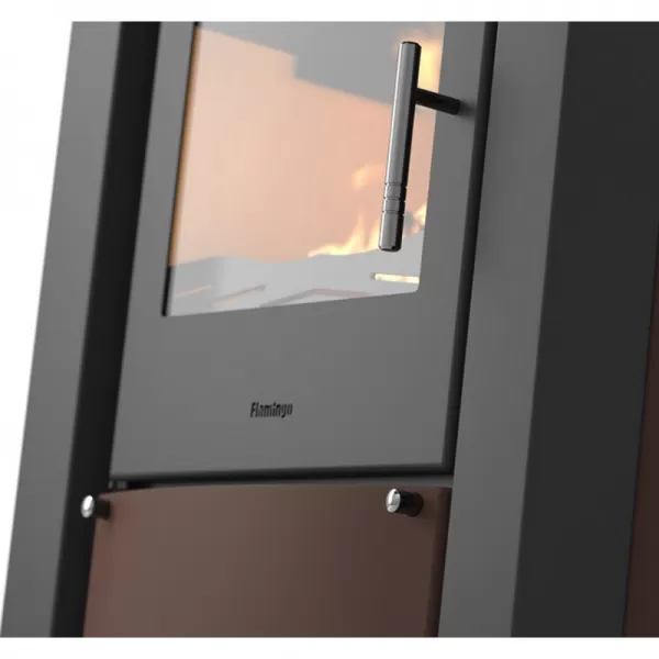 Krbová kamna FLAMINGO AMOS hnědá - sametová Flamingo HSF02-036