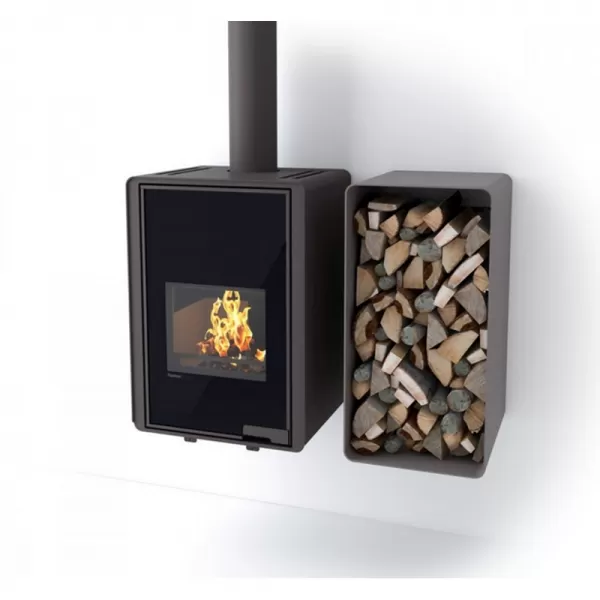 Stojan na dřevo FLAMINGO DELUXE 1, černá (Malia) Flamingo HSF42-062