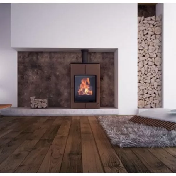 Krbová kamna AQUAFLAM VARIO SAPORO 11/7kw hnědá-sametová