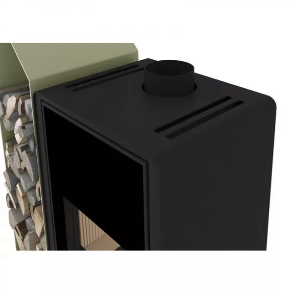 Krbová kamna FLAMINGO DELUXE KAMPA levá, olivová Flamingo HSF42-011