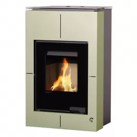 Krbová kamna AQUAFLAM VARIO SAPORO 11/5kW olivová Flamingo HSF34-039
