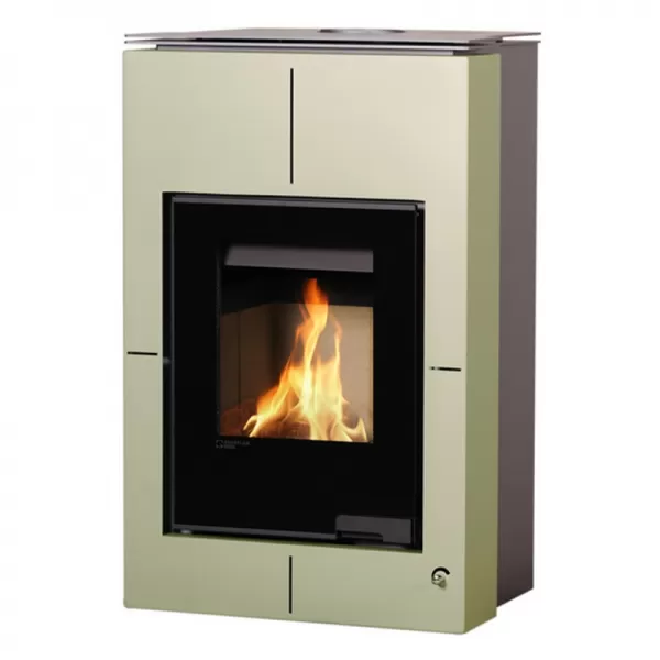 Krbová kamna AQUAFLAM VARIO SAPORO 11/5kW olivová Flamingo HSF34-039