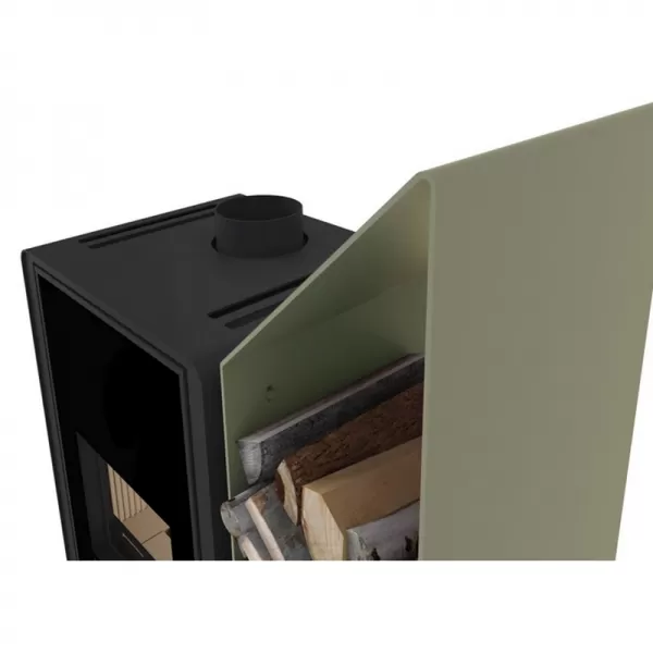 Krbová kamna FLAMINGO DELUXE KAMPA pravá, olivová Flamingo HSF42-017