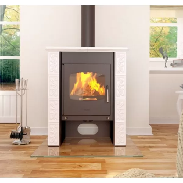 Kachlová kamna FLAMINGO BALI, kachle bílá Flamingo HSF44-001