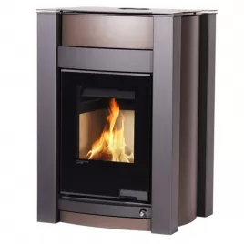 Krbová kamna AQUAFLAM VARIO KALMAR 11/5kW hnědá - sametová Flamingo HSF34-014