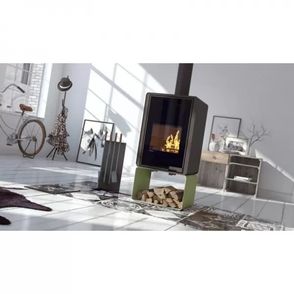 Krbová kamna FLAMINGO DELUXE PENTAI, olivová Flamingo HSF42-024