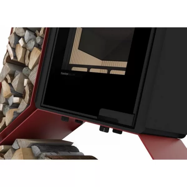 Krbová kamna FLAMINGO DELUXE KAMPA levá, červená Flamingo HSF42-008