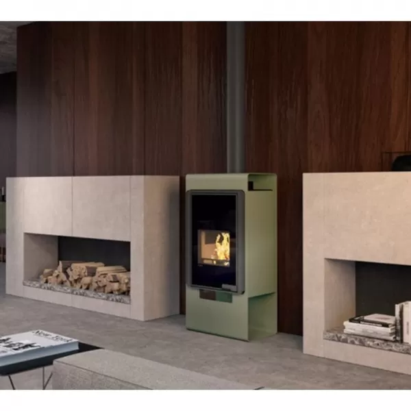 Krbová kamna FLAMINGO DELUXE SINGA, olivová Flamingo HSF42-042