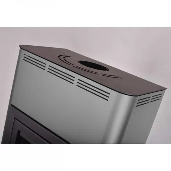 Krbová kamna AQUAFLAM 17 s výměníkem - šedá, manuální regulace Flamingo HSF29-017