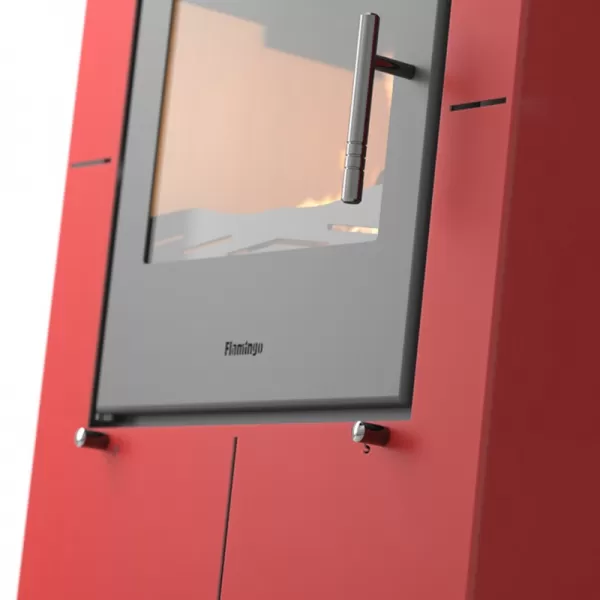 Krbová kamna FLAMINGO EVENES červená Flamingo HSF02-046