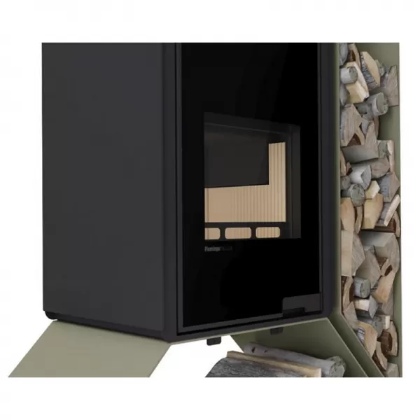 Krbová kamna FLAMINGO DELUXE KAMPA pravá, olivová Flamingo HSF42-017