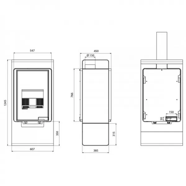 Krbová kamna FLAMINGO DELUXE SINGA, hnědá - sametová Flamingo HSF42-040