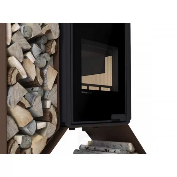 Krbová kamna FLAMINGO DELUXE KAMPA levá, hnědá - sametová Flamingo HSF42-009