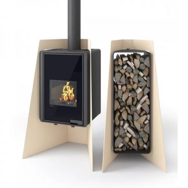 Krbová kamna FLAMINGO DELUXE ISLAND, černá Flamingo HSF42-001