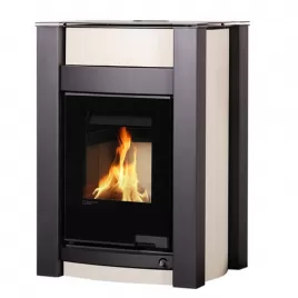 Krbová kamna AQUAFLAM VARIO KALMAR 11kW krémová (teplovzdušná verze) Flamingo HSF34-096