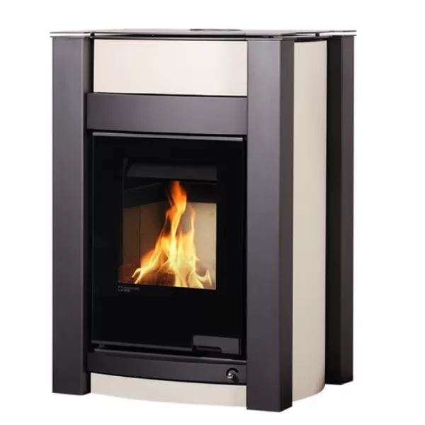 Krbová kamna AQUAFLAM VARIO KALMAR 11kW krémová (teplovzdušná verze) Flamingo HSF34-096