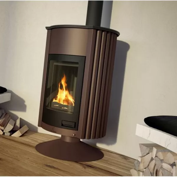 Krbová kamna MASTERFLAMME Grande II, hnědá - sametová Flamingo HSF41-016