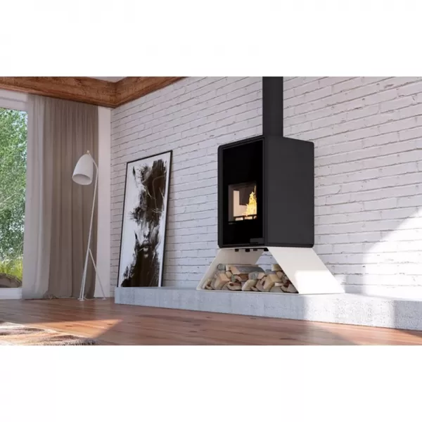 Krbová kamna FLAMINGO DELUXE SENAI, krémová Flamingo HSF42-035