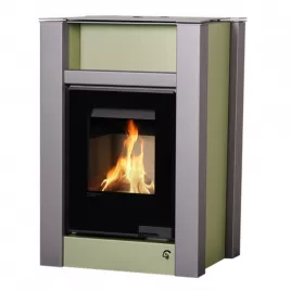 Krbová kamna AQUAFLAM VARIO LEND 11/7kW olivová Flamingo HSF34-033