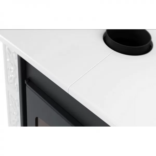 Kachlová kamna FLAMINGO BALI, kachle bílá Flamingo HSF44-001