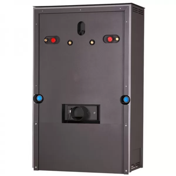 Krbová kamna AQUAFLAM 17 s výměníkem - krémová, automatická regulace Flamingo HSF29-028