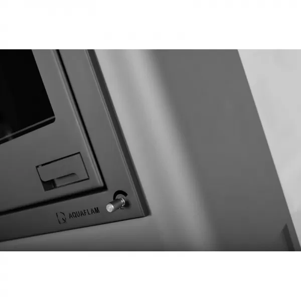 Krbová kamna AQUAFLAM 7 s výměníkem - šedá, základní regulace Flamingo HSF29-024