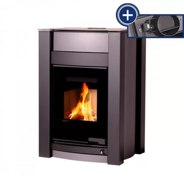 Krbová kamna AQUAFLAM VARIO KALMAR 11/7kW šedá, elektronická regulace Flamingo HSF34-065