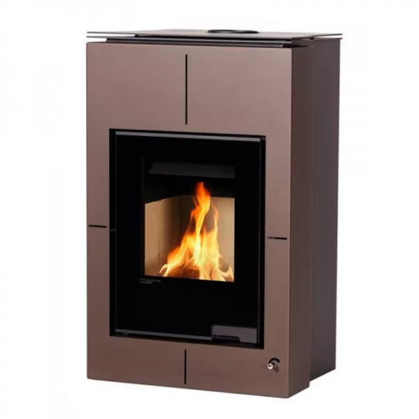 Krbová kamna AQUAFLAM VARIO SAPORO 11/5kW hnědá - sametová Flamingo HSF34-038