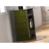 Kachlová kamna AQUAFLAM VARIO PERU 11/5kW, kachle zelená, elektronická regulace Flamingo HSF34-124