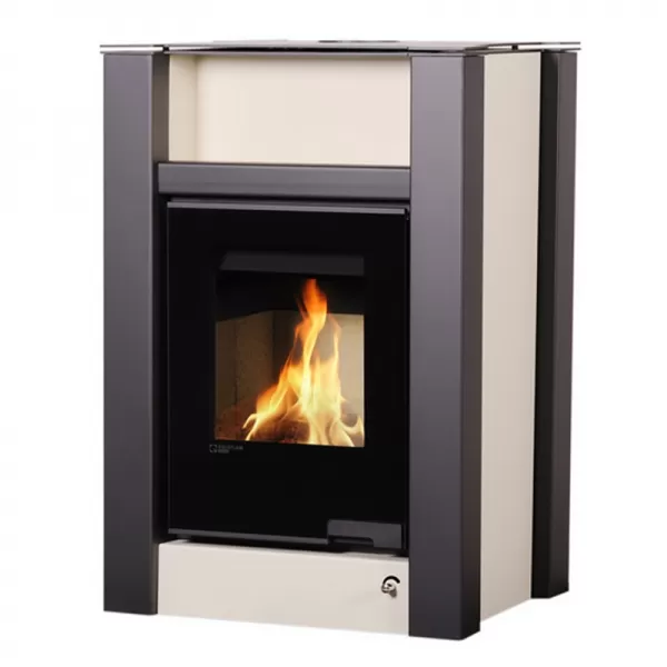 Krbová kamna AQUAFLAM VARIO LEND 11kW krémová (teplovzdušná verze) Flamingo HSF34-101