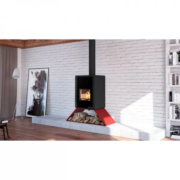 Krbová kamna FLAMINGO DELUXE SENAI, červená Flamingo HSF42-033