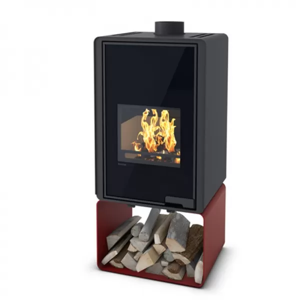 Krbová kamna FLAMINGO DELUXE PENTAI, červená Flamingo HSF42-021