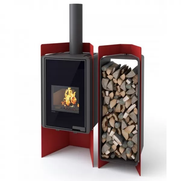 Stojan na dřevo FLAMINGO DELUXE 4, olivová (Pulau) Flamingo HSF42-060