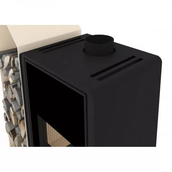 Krbová kamna FLAMINGO DELUXE KAMPA levá, krémová Flamingo HSF42-010