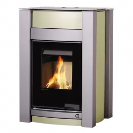 Krbová kamna AQUAFLAM VARIO KALMAR 11/7kW olivová Flamingo HSF34-021