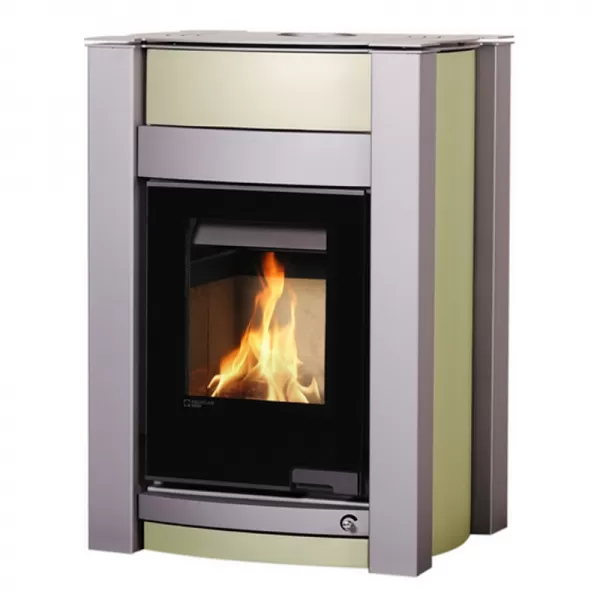 Krbová kamna AQUAFLAM VARIO KALMAR 11/7kW olivová Flamingo HSF34-021