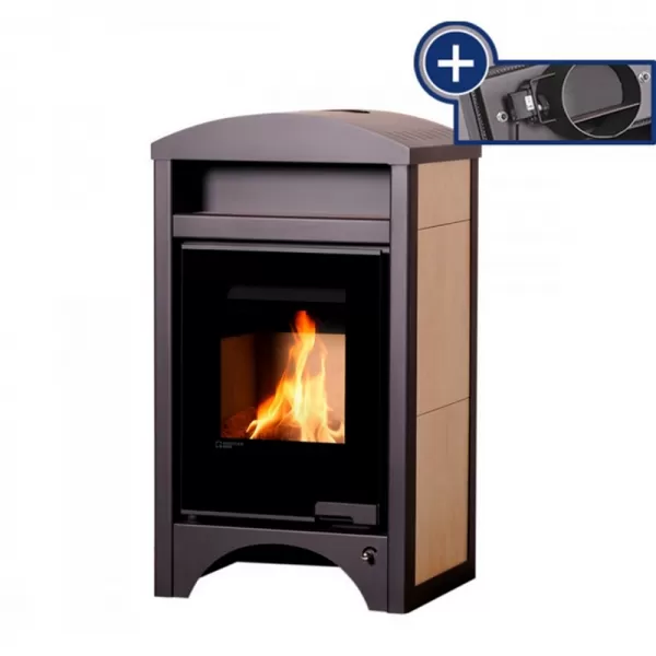 Krbová kamna AQUAFLAM VARIO BARMA 11/7kW dlažba Javor, elektronická regulace Flamingo HSF34-052