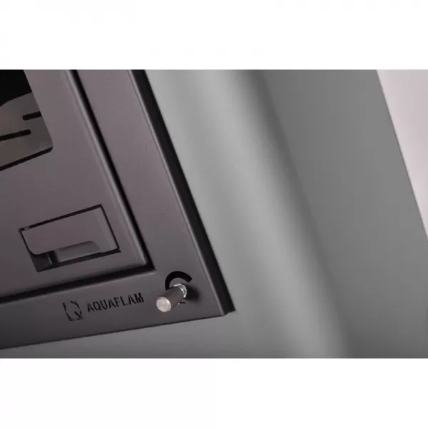 Krbová kamna AQUAFLAM 17 s výměníkem - šedá, manuální regulace Flamingo HSF29-017