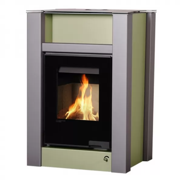 Krbová kamna AQUAFLAM VARIO LEND 11/5kW olivová Flamingo HSF34-027