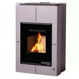 Krbová kamna AQUAFLAM VARIO SAPORO 11kW šedá (teplovzdušná verze) Flamingo HSF34-107